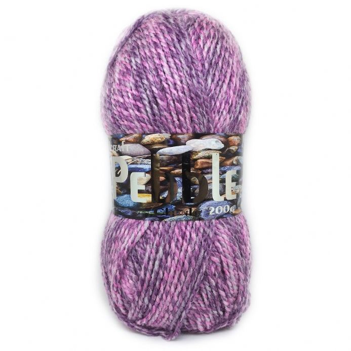 Pebble Chunky Yarn 5 x 200g Balls Pink 8072